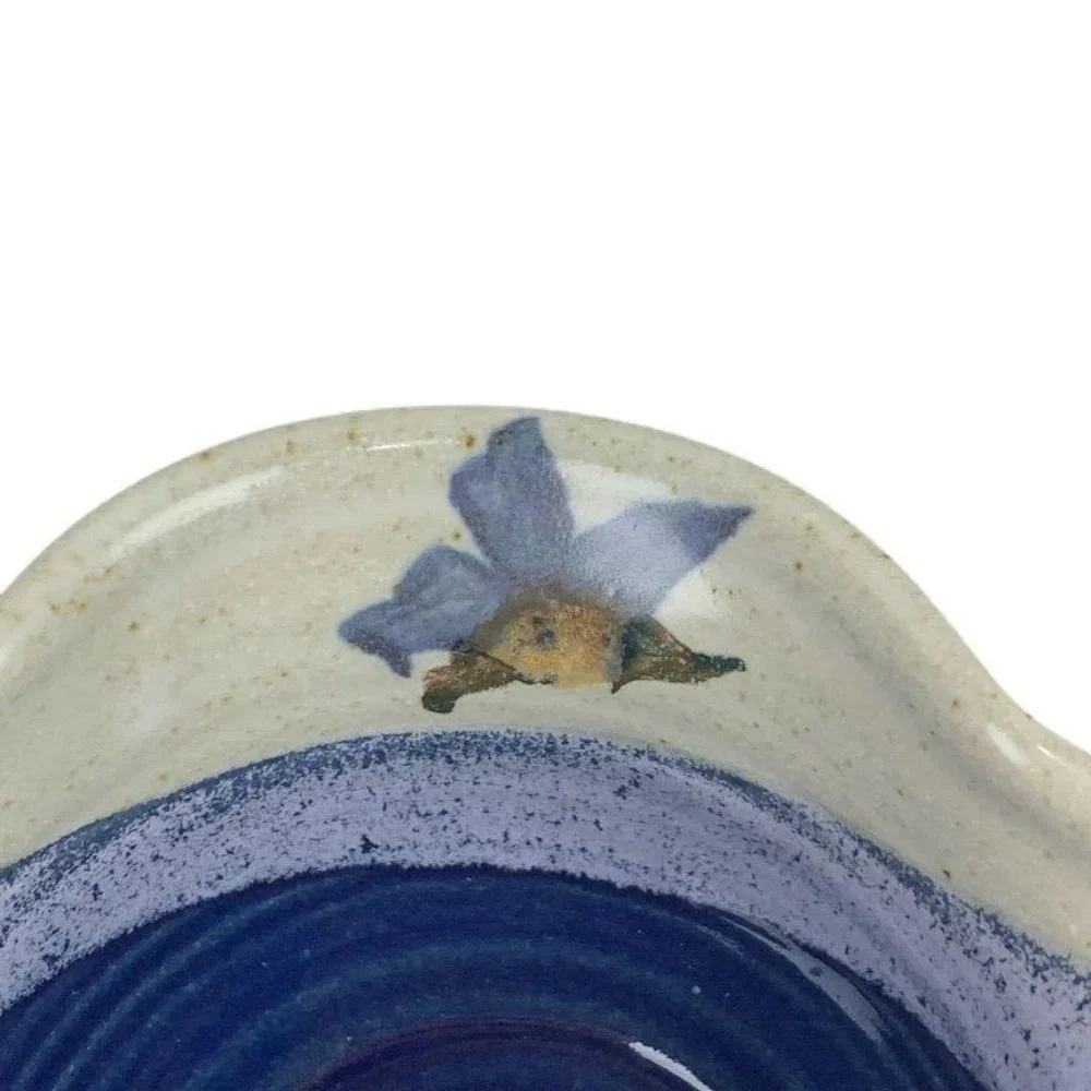 Pottery‎ Apple Baker Dip Dye Fluted Artist Stamped